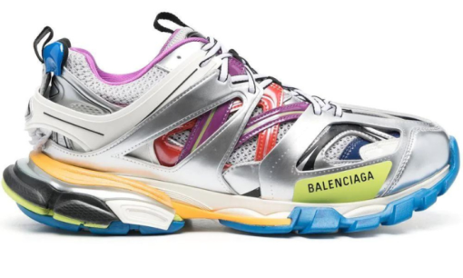 Track metallic panelled sneakers - immagine 4