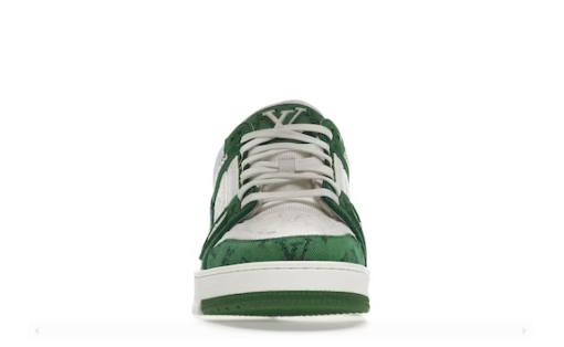 Trainer Green Monogram Denim White - immagine 6