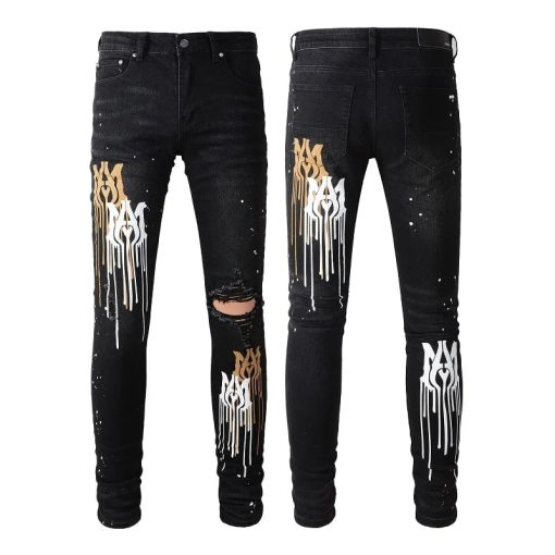 JEANS AMIRI – LOGO MULTICOLOR - immagine 2