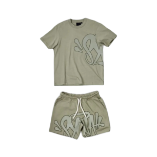 SYNA WORLD LOGO T-SHIRT – SHORT SET – SAGE/KHAKI