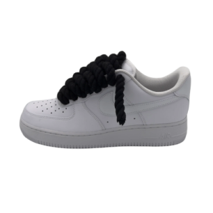 AF1 White Black Rope