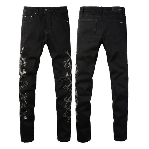 JEANS AMIRI – BLACK BONES - immagine 2