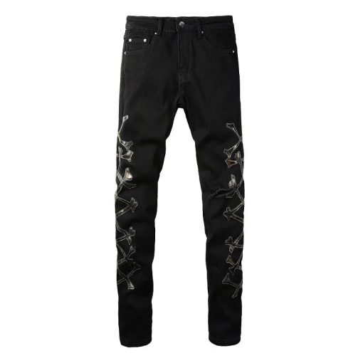 JEANS AMIRI – BLACK BONES - immagine 4