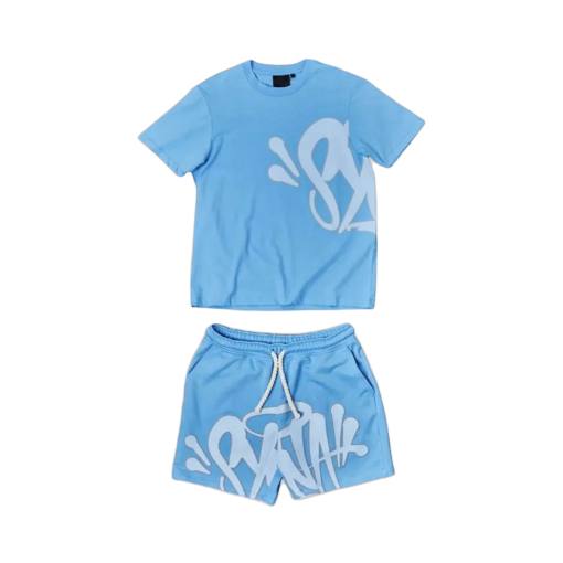 SYNA WORLD LOGO T-SHIRT – SHORT SET – BLUE - immagine 2