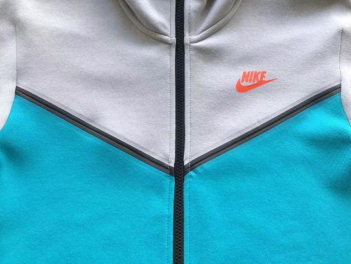 NK TECH FLEECE – LIGHT BLUE/GREY (completa) - immagine 12