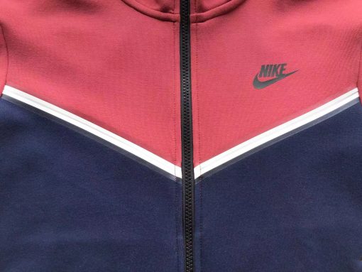 NK TECH FLEECE – BORDEAUX/DARK BLUE (completa) - immagine 12